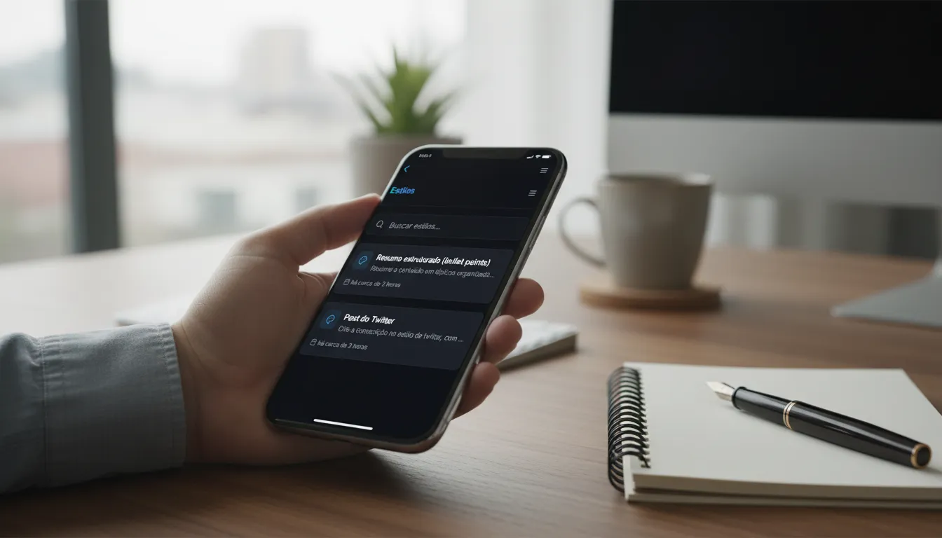 Edite, traduza ou aplique estilos